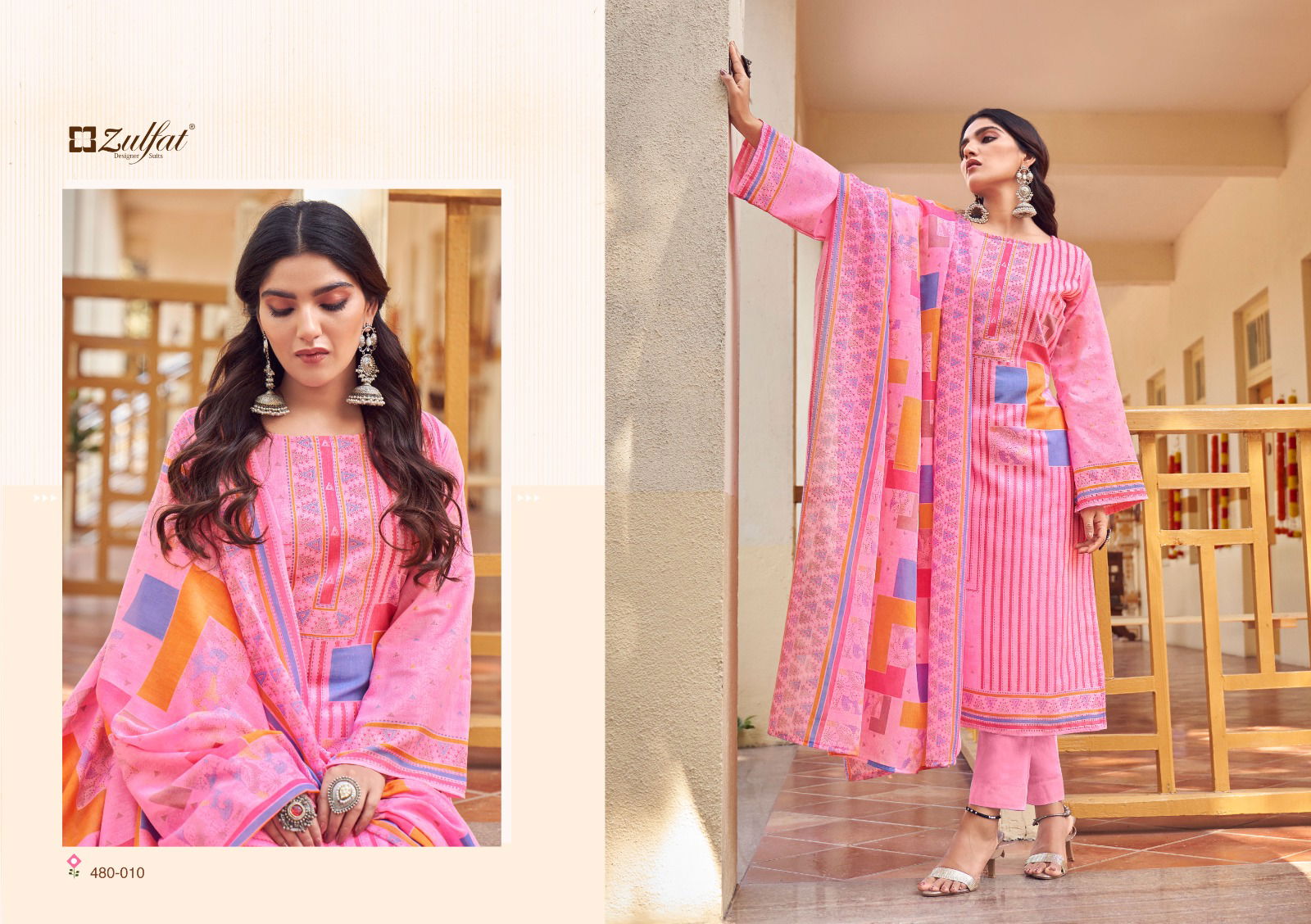Zulfat Hakoba Wholesale Printed Cotton Dress Material Catalog